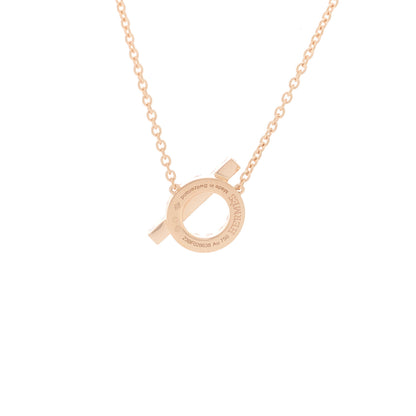 Hermes 18K Rose Gold Diamond Finesse Pendant Necklace 5 of 6