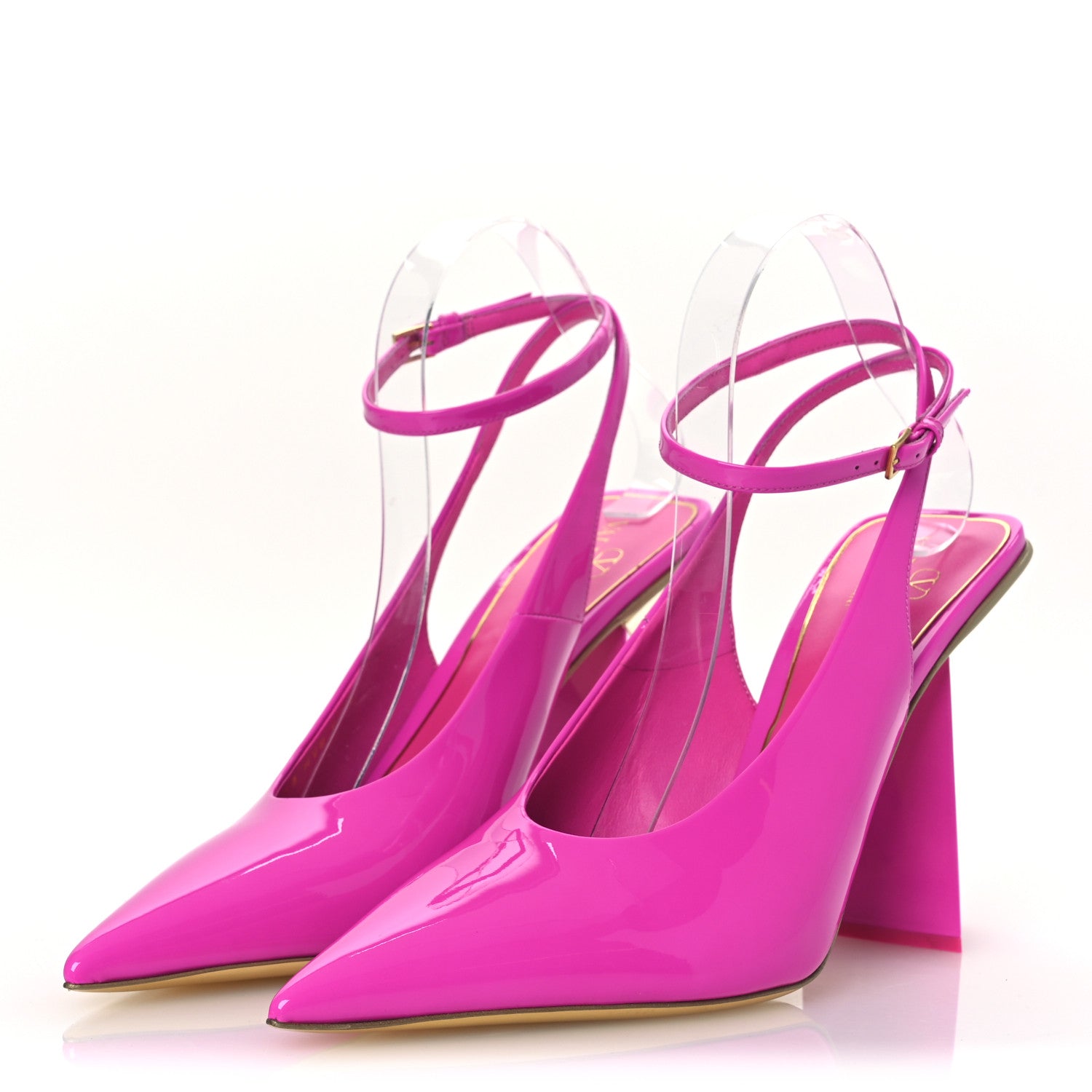 Valentino Garavani Patent Ankle Strap Heel Pumps 40 Pink 4 of 11