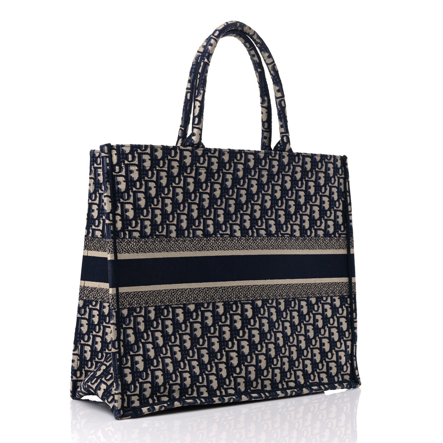 Christian Dior Oblique Large Book Tote Blue Multicolor 3 of 17