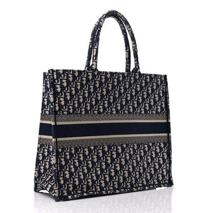 Christian Dior Oblique Large Book Tote Blue Multicolor 3 of 17