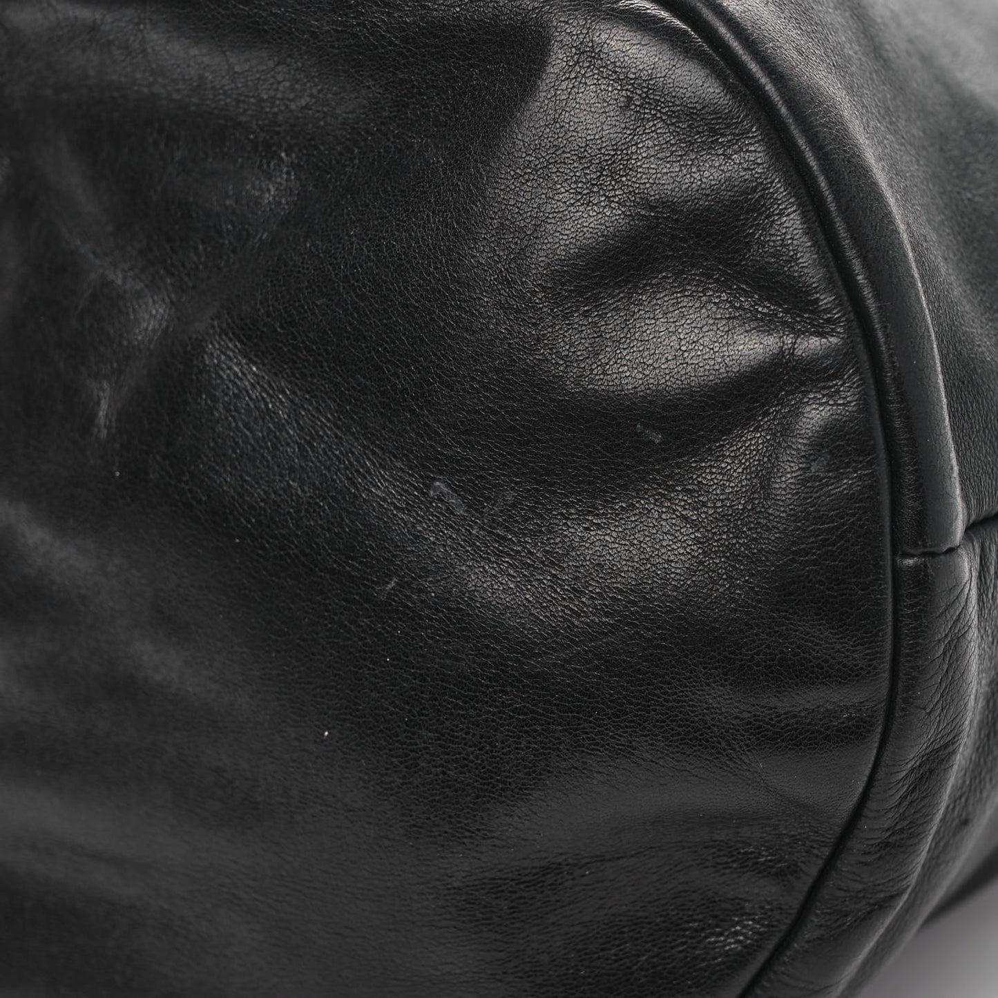 Calfskin CC Bucket Bag Black