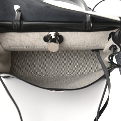 Hermes Toile H Berline Vache Hunter Herbag Zip PM 31 Black Ecru 6 of 10