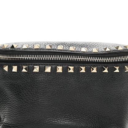 Valentino Garavani Grainy Calfskin Rockstud Belt Bag Black 8 of 10