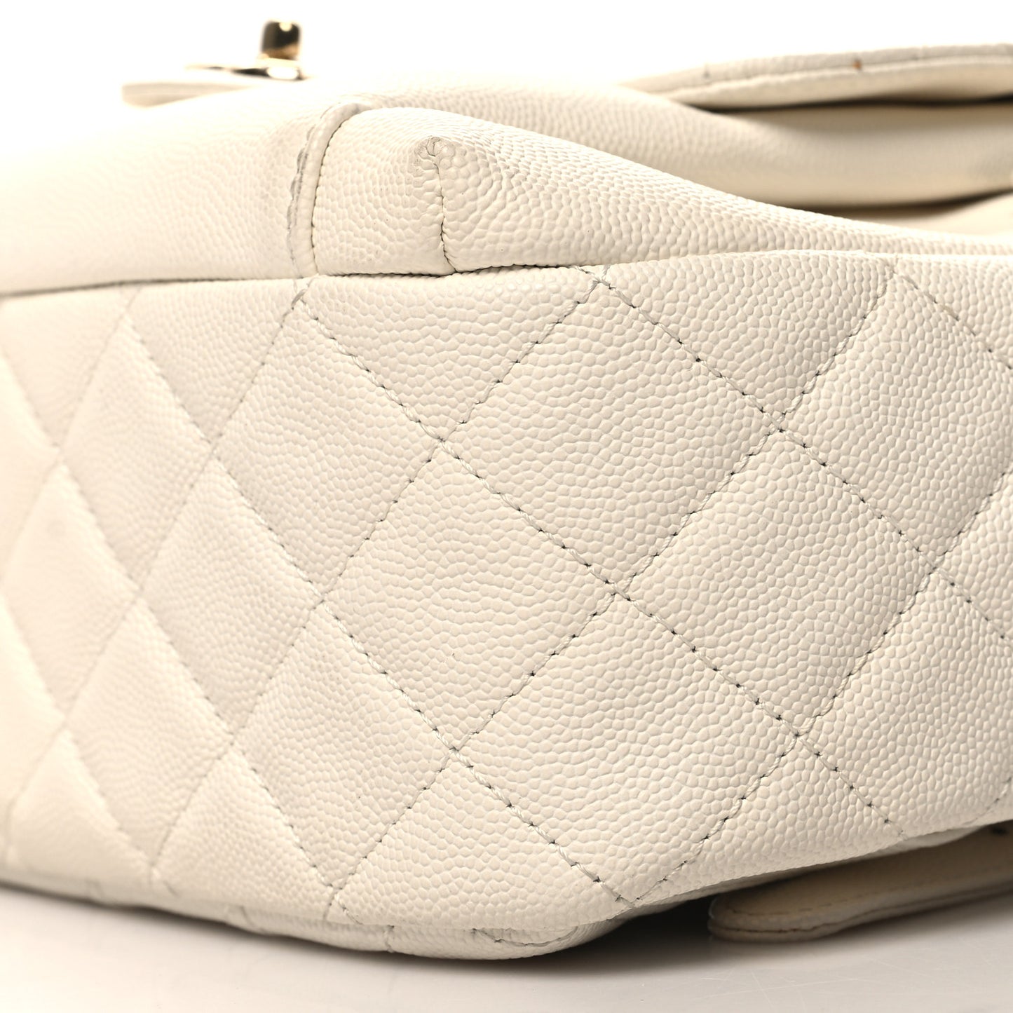 Caviar Quilted Small CC Day Backpack White