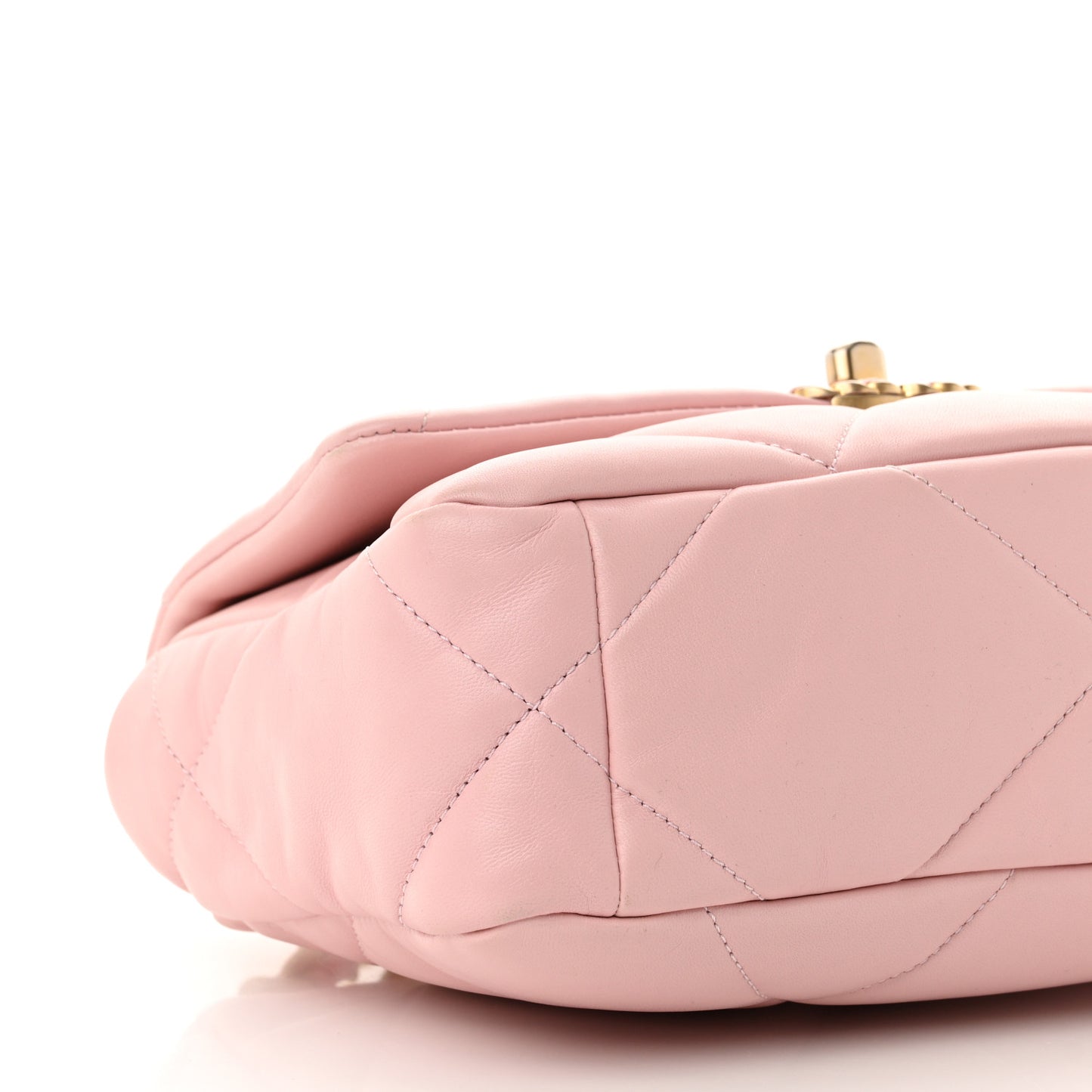 Lambskin Quilted Medium Chanel 19 Flap Light Pink