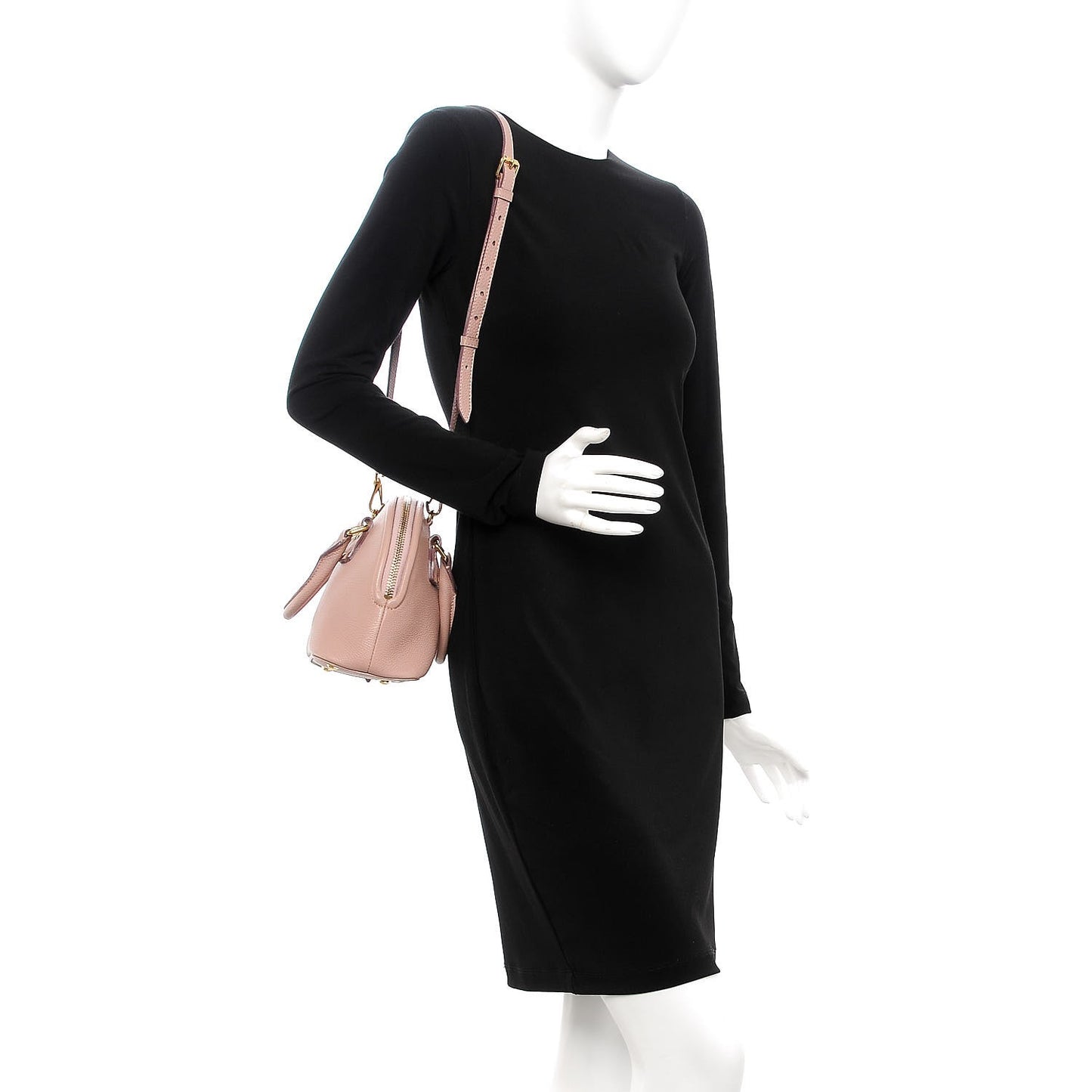 Grainy Calfskin Small Bloomsbury Pink