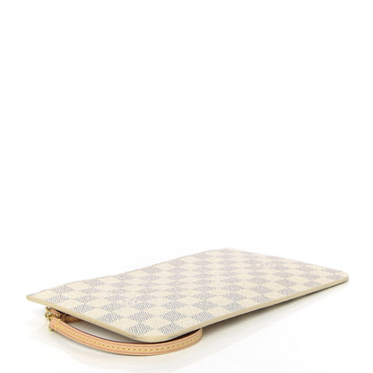 Louis Vuitton Damier Azur Neverfull MM GM Pochette Rose Ballerine 4 of 10