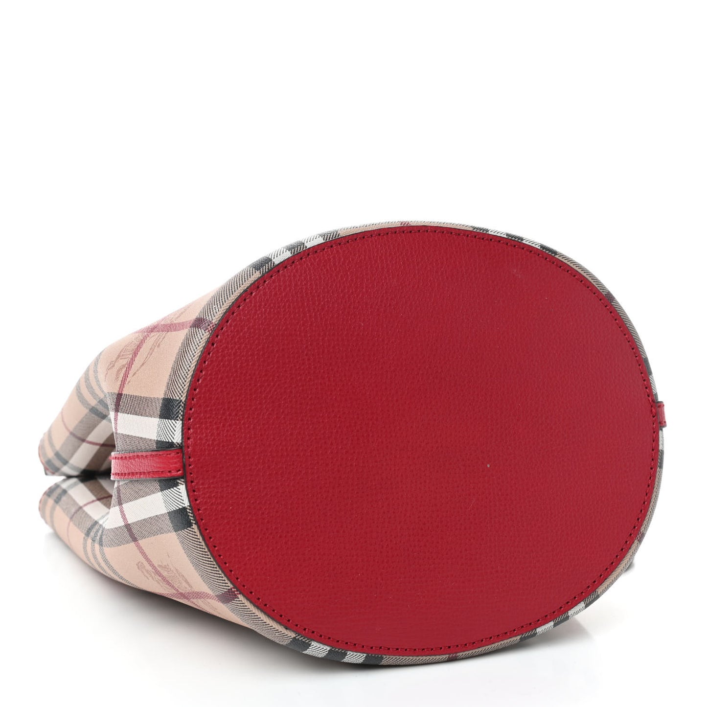 Haymarket Check Colours Small Lorne Bucket Crossbody Poppy Red