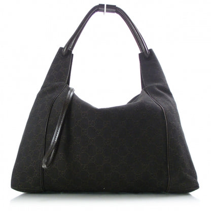 Gucci Canvas Monogram Shoulder Bag Brown 1 of 10