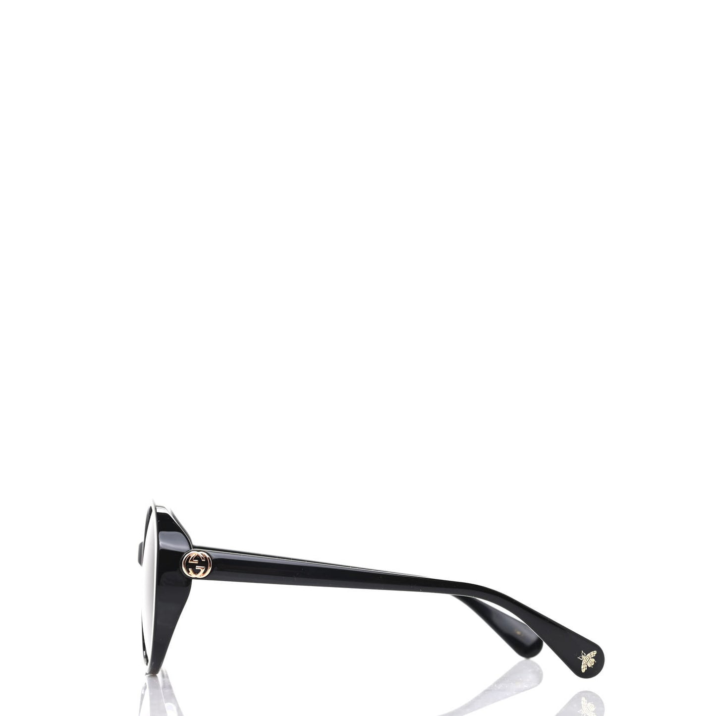 Acetate Round Sunglasses GG0370 Black