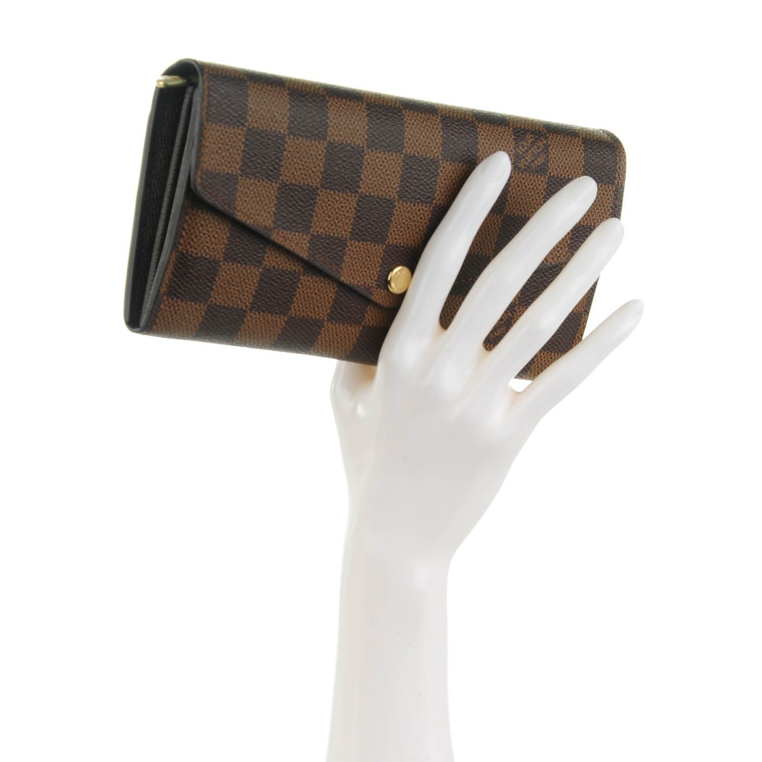 Louis Vuitton Damier Ebene Sarah Wallet NM 2 of 7