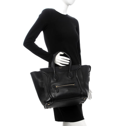 Celine Smooth Calfskin Mini Luggage Black 2 of 17