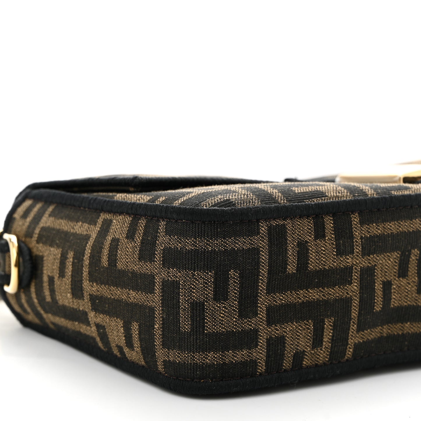 Fabric Jacquard FF 1974 Medium Baguette Tobacco Moro Black