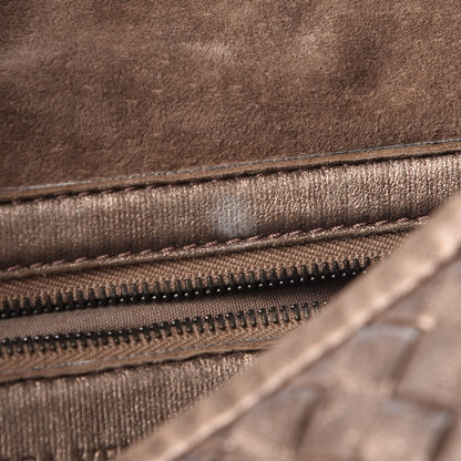 Bottega Veneta Metallic Nappa Intrecciato Medium Veneta Elephant 8 of 12