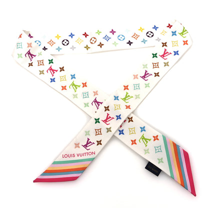 Louis Vuitton LV X TM Silk Monogram Multicolor BB Bandeau White 1 of 3