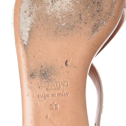 Valentino Garavani Nappa Rockstud Flat Sandals 39 White 11 of 17
