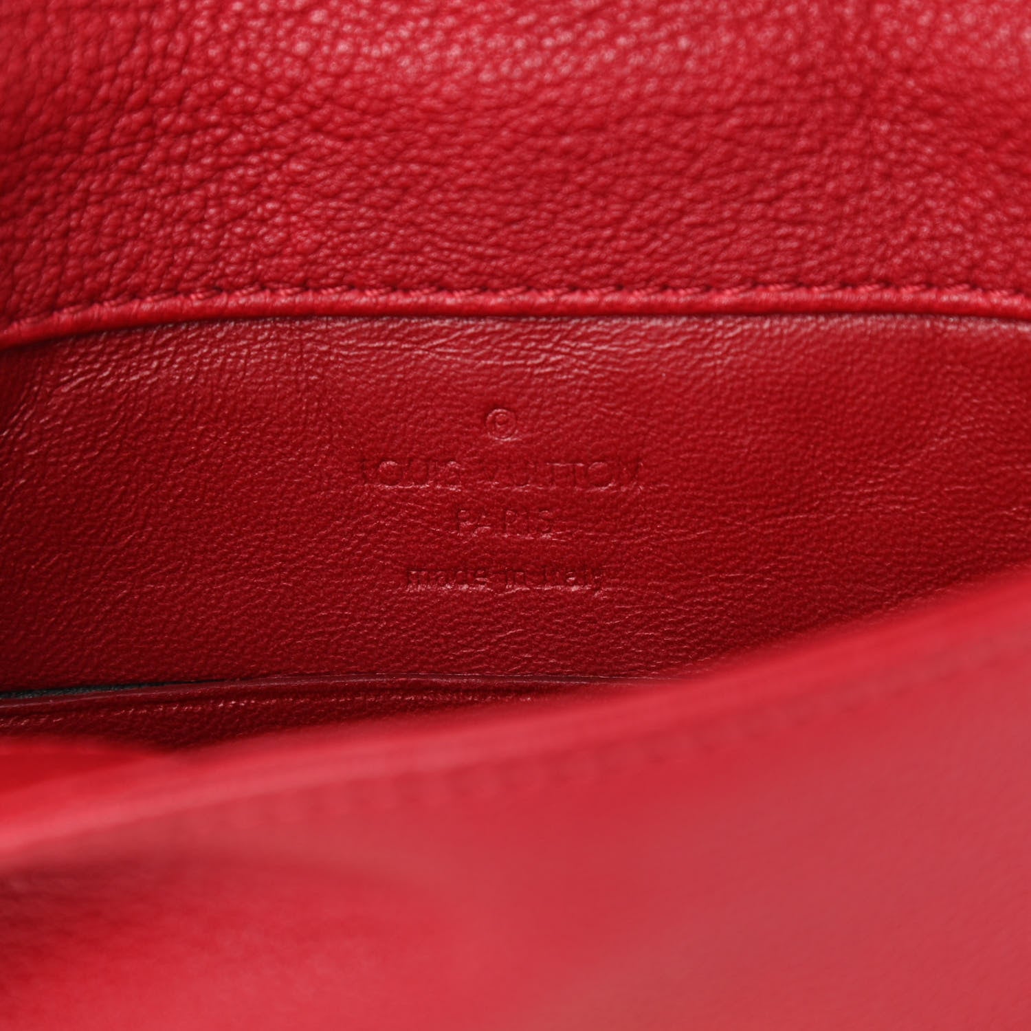 Louis Vuitton Calfskin Sofia Coppola Slim Clutch MM Cherry 6 of 9