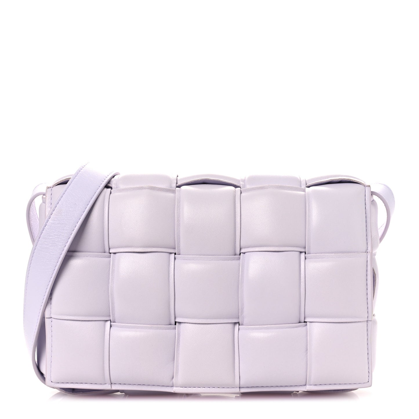 Nappa Maxi Intreccio Padded Cassette Crossbody Bag Mirth Washed