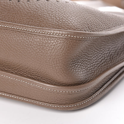 Hermes Taurillon Clemence Evelyne III PM Etoupe 11 of 14