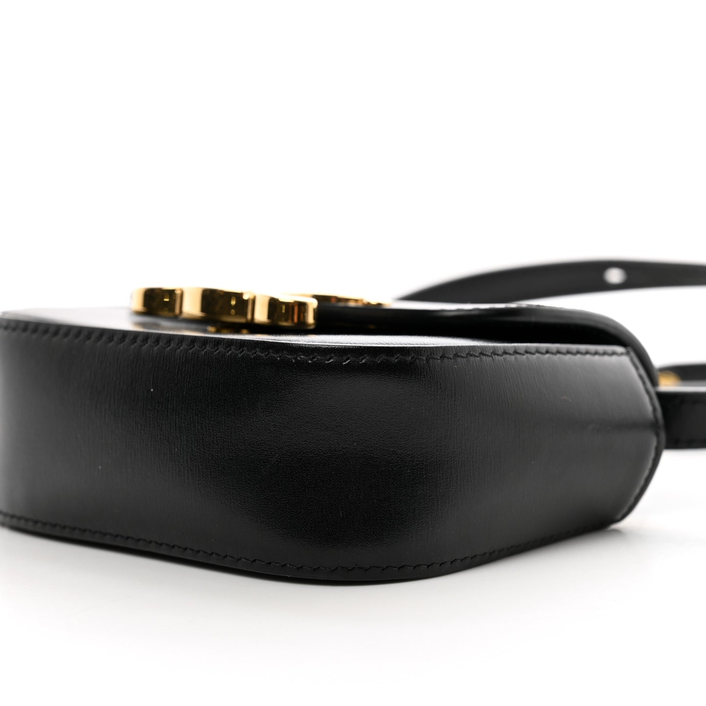 Shiny Calfskin Mini Triomphe Black