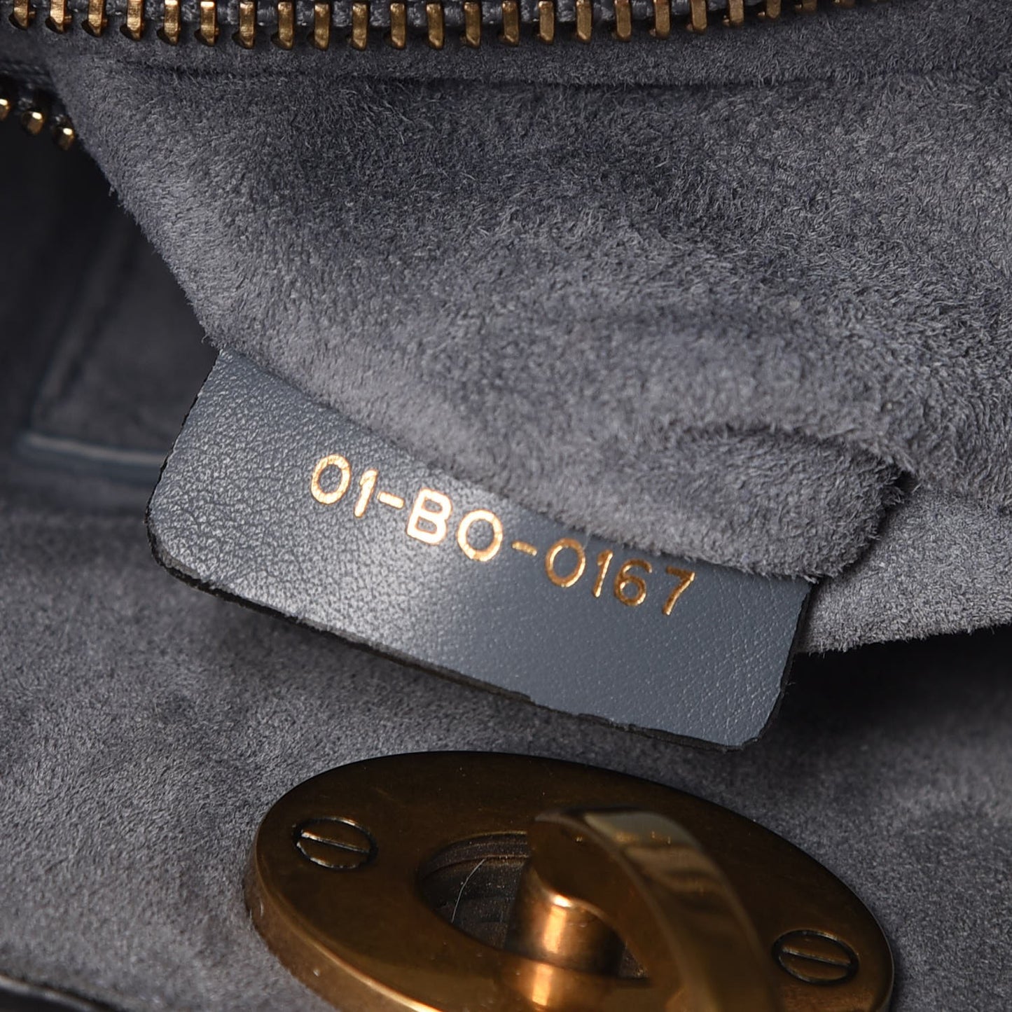 Calfskin Cannage Studded Medium Supple Lady Dior Grey