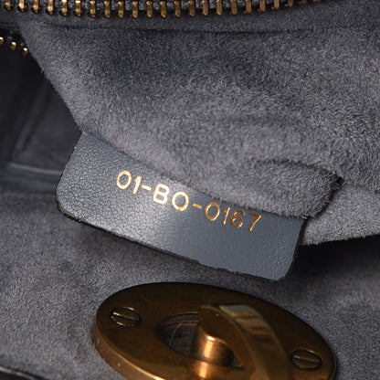 Christian Dior Calfskin Cannage Studded Medium Supple Lady Dior Grey 7 of 7