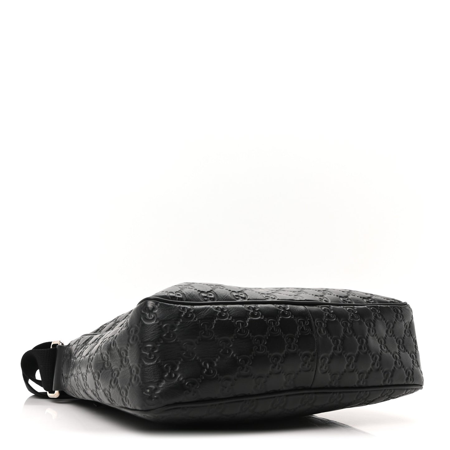 Guccissima Flat Messenger Bag Black