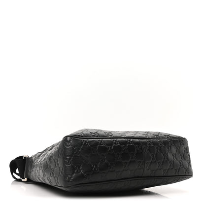 Gucci Guccissima Flat Messenger Bag Black 4 of 10