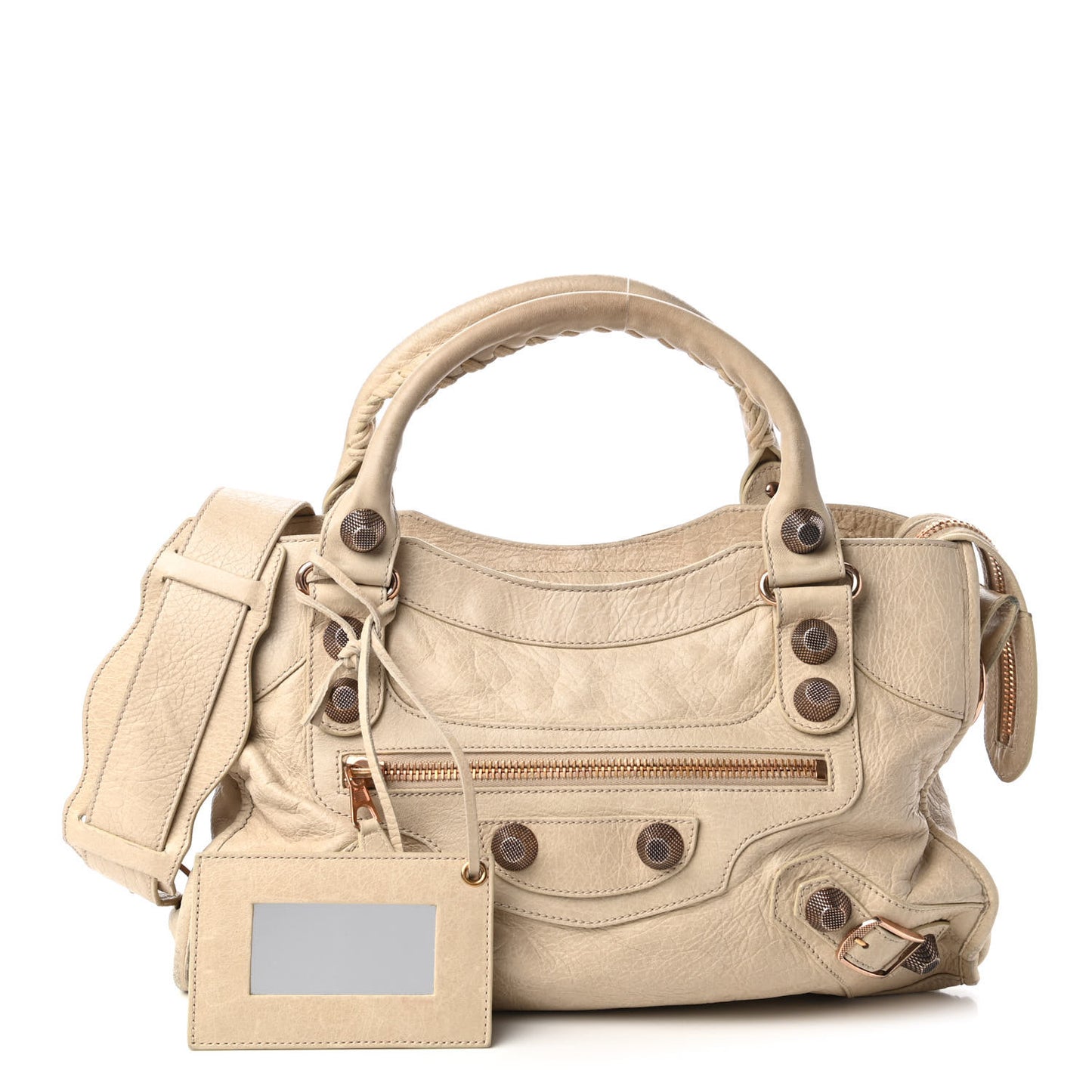 Agneau Giant 21 Rose Gold Hardware City Praline