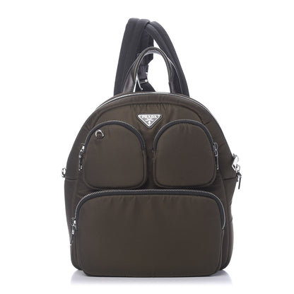 Prada Tessuto Nylon Pocket Cargo Backpack Mimetico Black 1 of 9