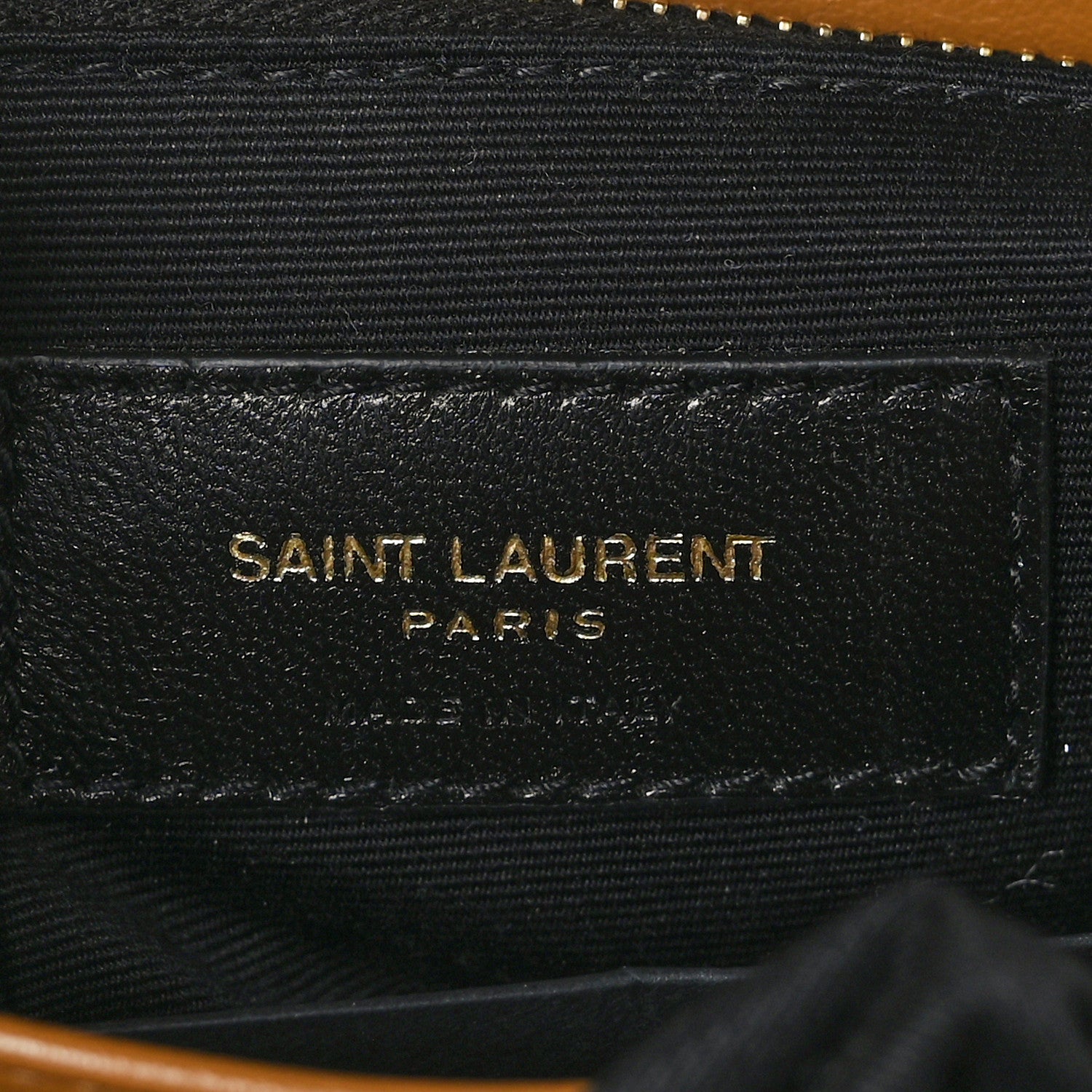 Saint Laurent Calfskin Y Quilted Monogram Toy Loulou Crossbody Bag Dark Natural 8 of 9