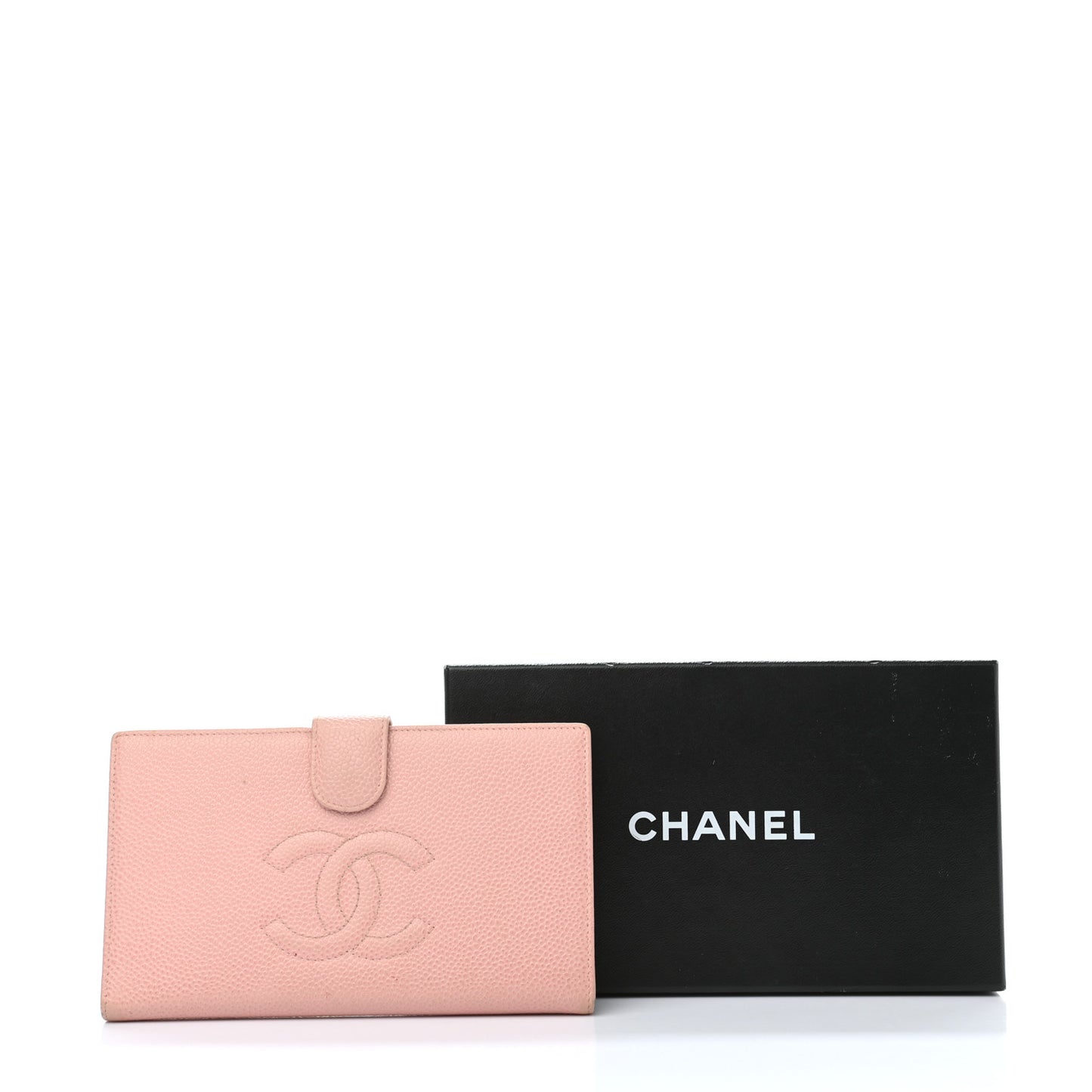 Caviar Timeless CC French Wallet Pink