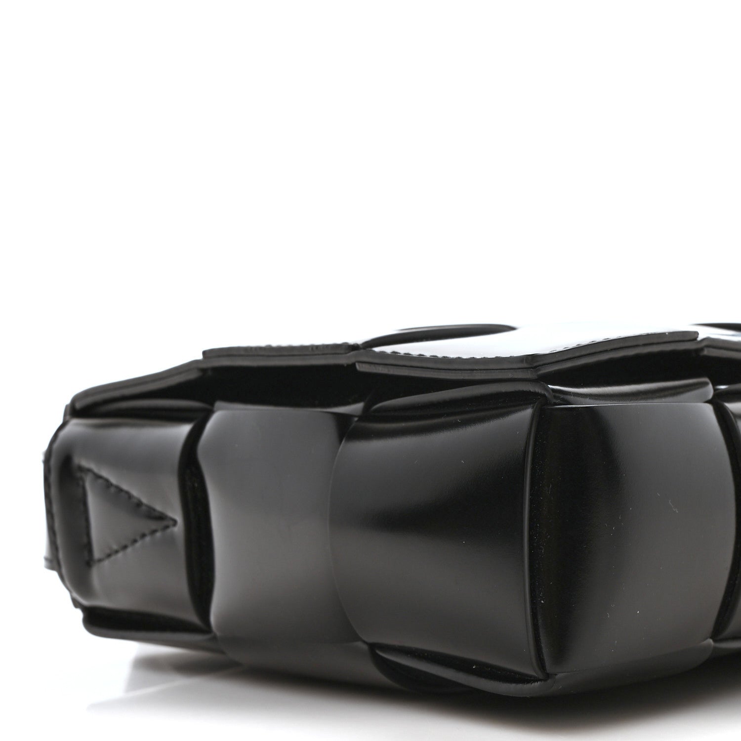 Bottega Veneta Spazzolato Intrecciato Maxi Cassette Crossbody Bag Black 9 of 9