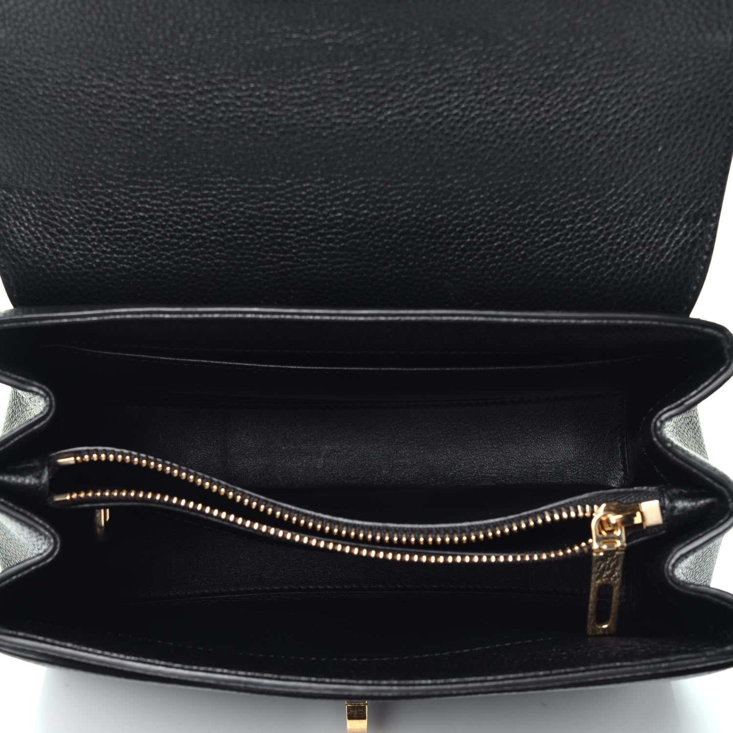 Celine Grained Calfskin Small 16 Top Handle Bag Black 6 of 11