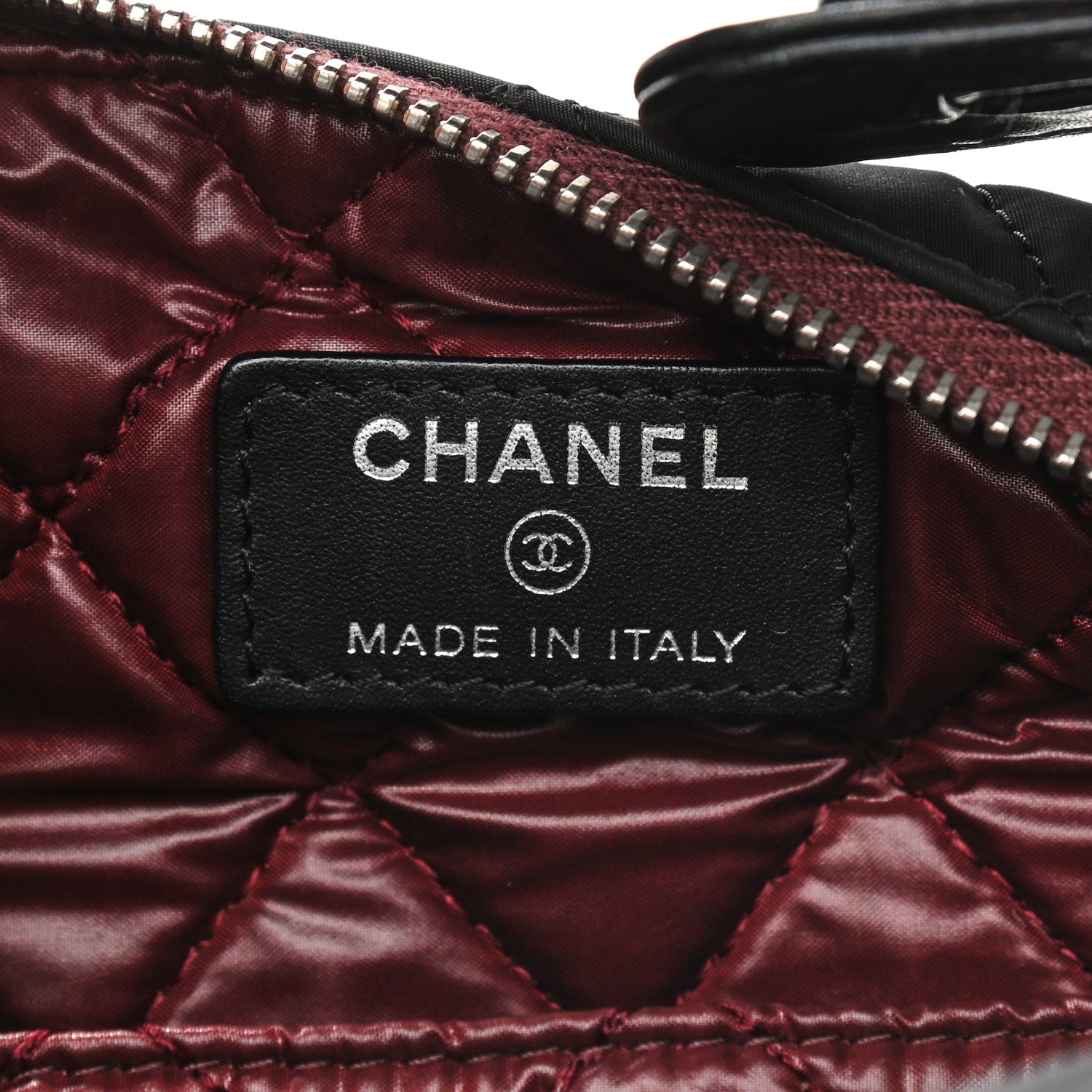 Chanel Nylon Calfskin Quilted Hobo Black 6 of 11