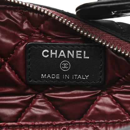 Chanel Nylon Calfskin Quilted Hobo Black 6 of 11