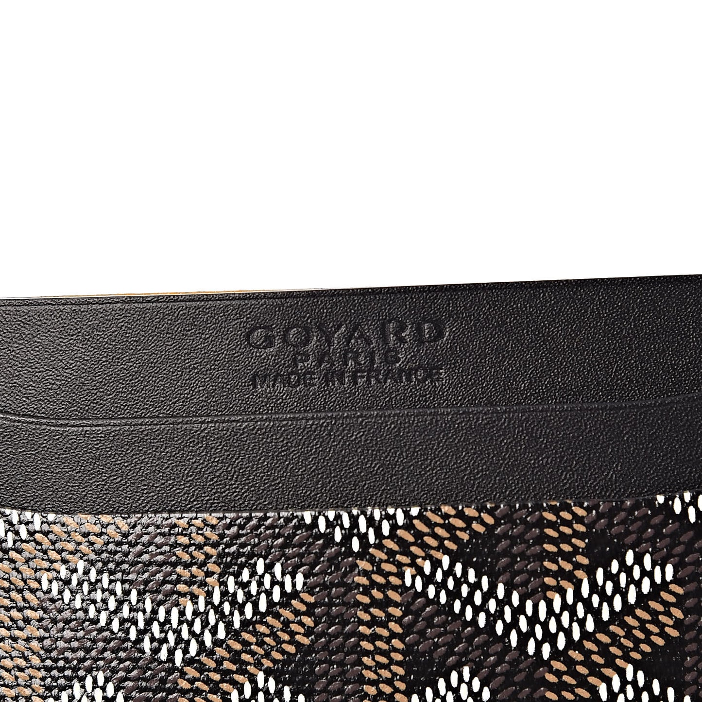 Goyardine Saint Sulpice Card Holder Black