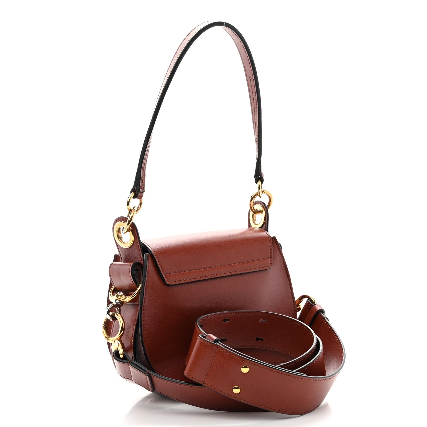 Chloe Calfskin Small Tess Bag Sepia Brown 2 of 11