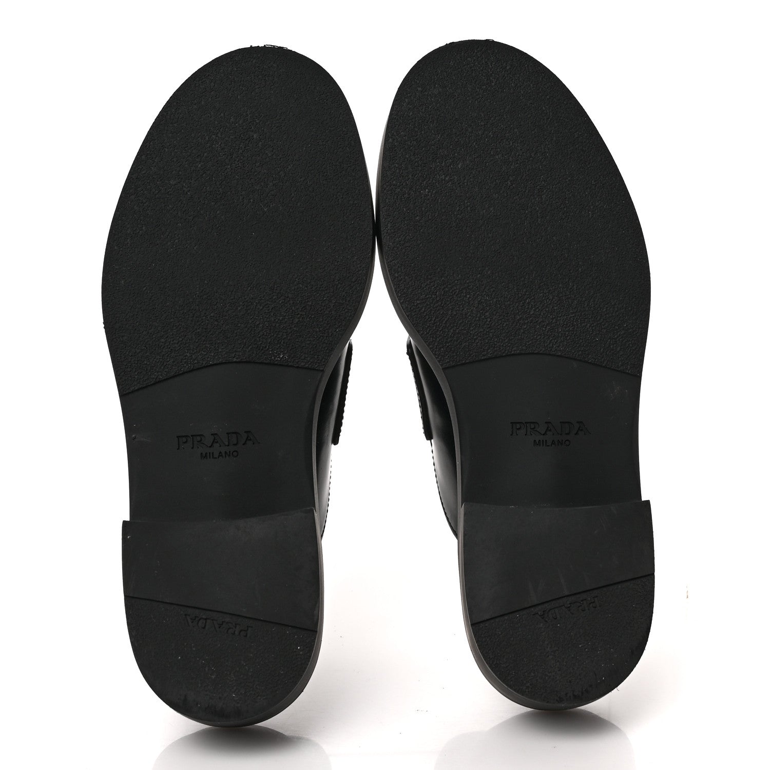 Prada Spazzolato Metal Triangle Logo 40mm Loafer Mules 36 Black 5 of 9