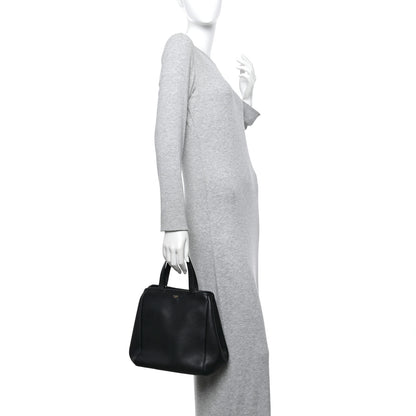 Celine Grained Calfskin Small Folded Cabas Black 2 of 12