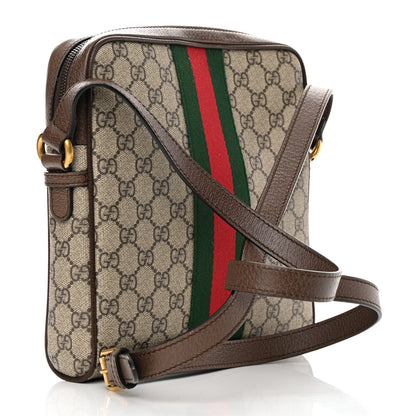 Gucci GG Supreme Monogram Web Small Ophidia Messenger Bag Brown 3 of 13