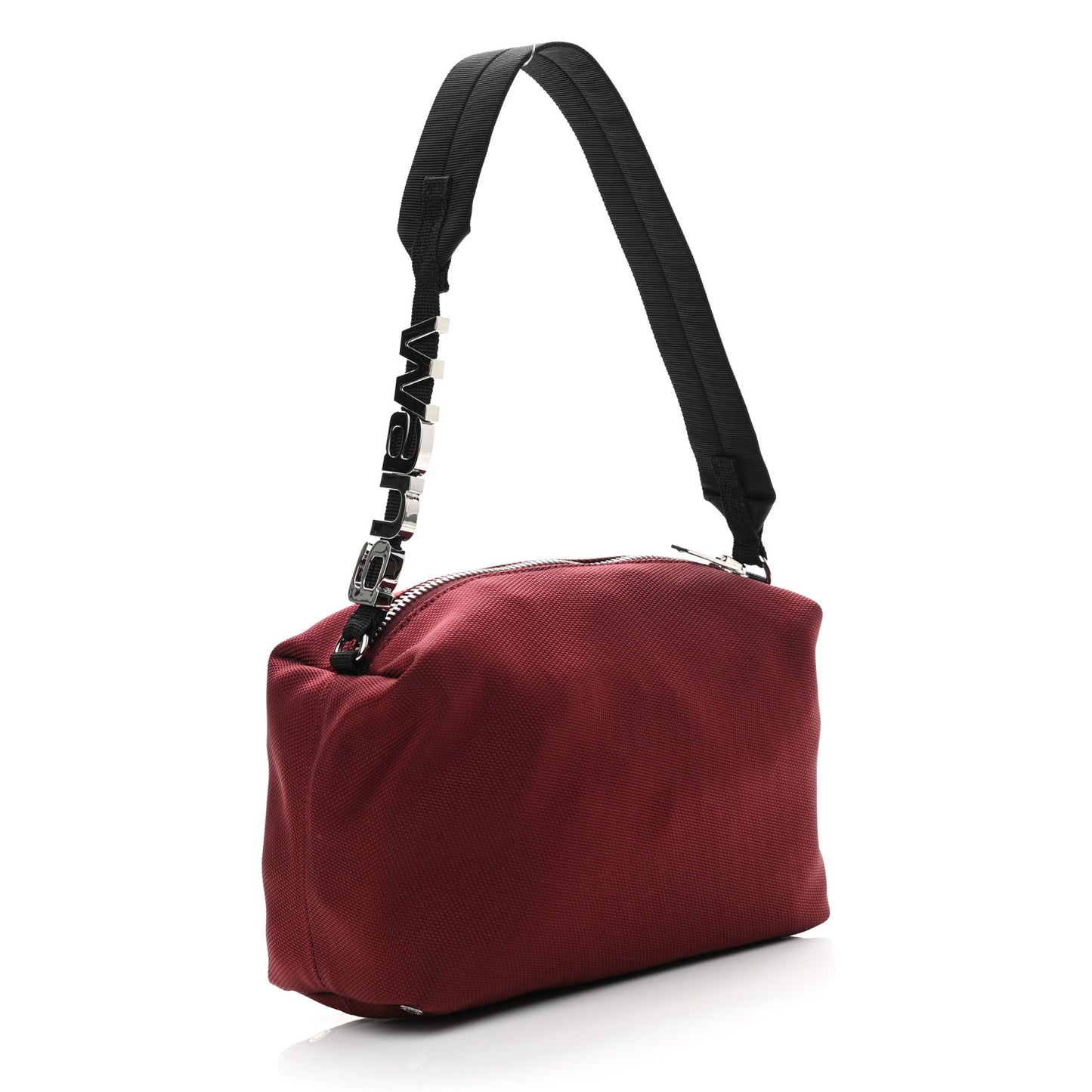 Nylon Canvas Heiress Sport Shoulder Bag Burgundy