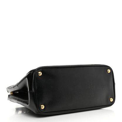 Prada Saffiano Vernice Medium Double Zip Tote Black 4 of 12