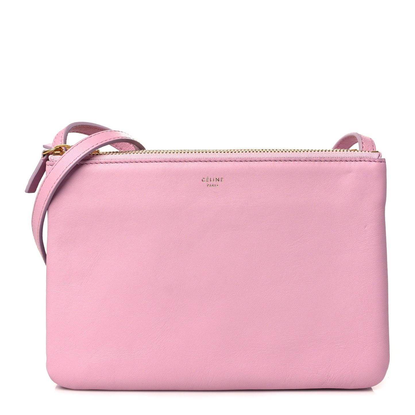 Lambskin Small Trio Crossbody Bag Pink