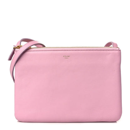 Celine Lambskin Small Trio Crossbody Bag Pink 1 of 10