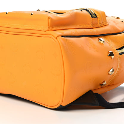 MCM Odeon Studded Small Backpack Orange 7 of 9