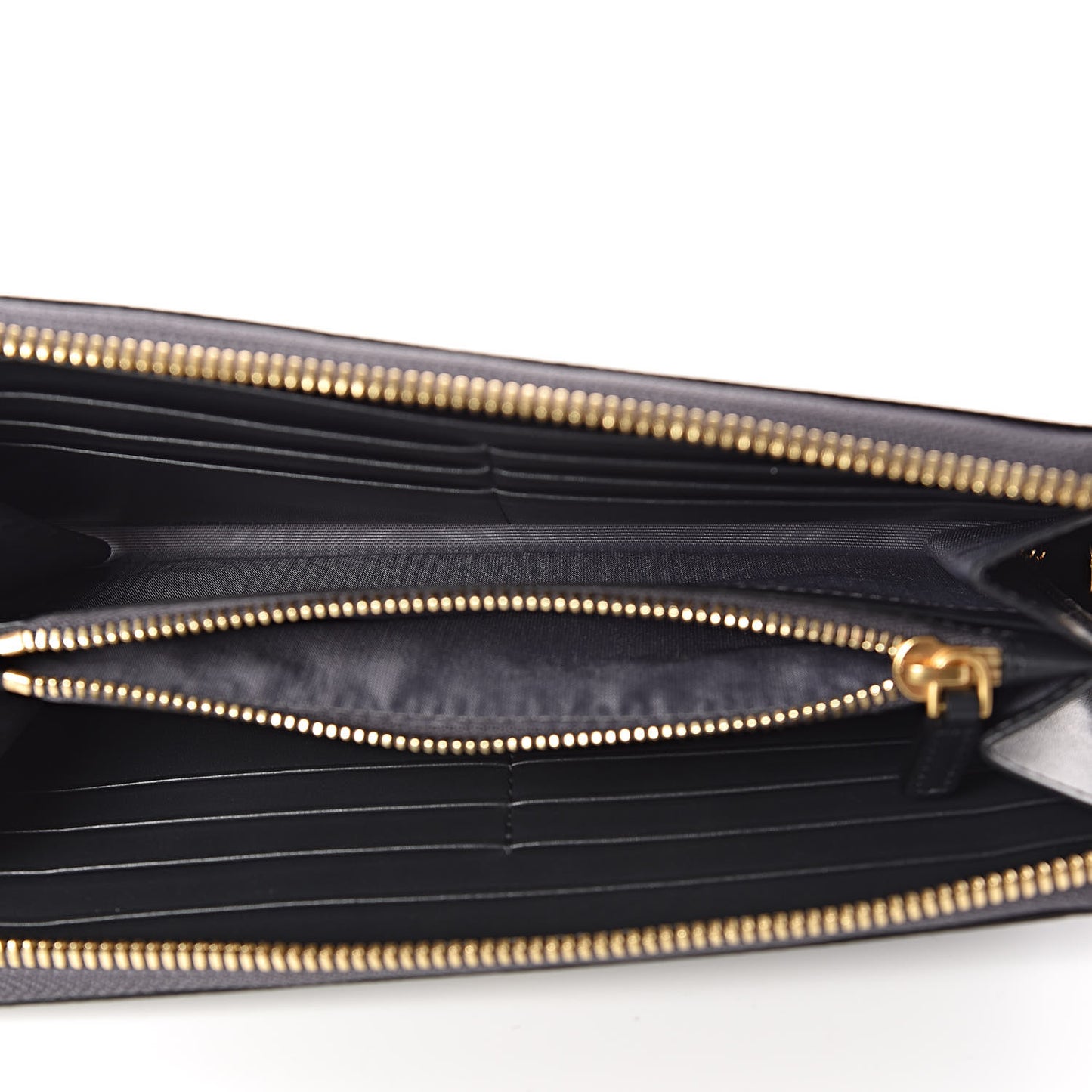 Calfskin Fontanellas Park Avenue Milla Zip Around Wallet Phantom Grey