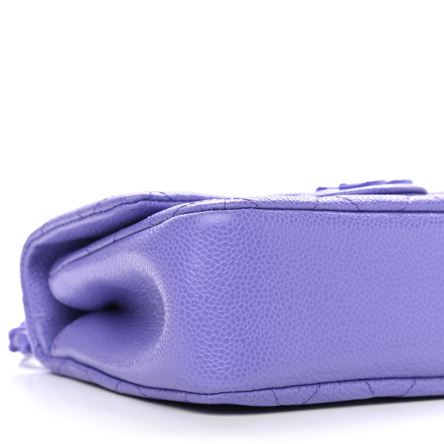 Caviar Quilted Incognito Mini Square Flap Purple