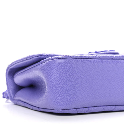 Chanel Caviar Quilted Incognito Mini Square Flap Purple 8 of 9