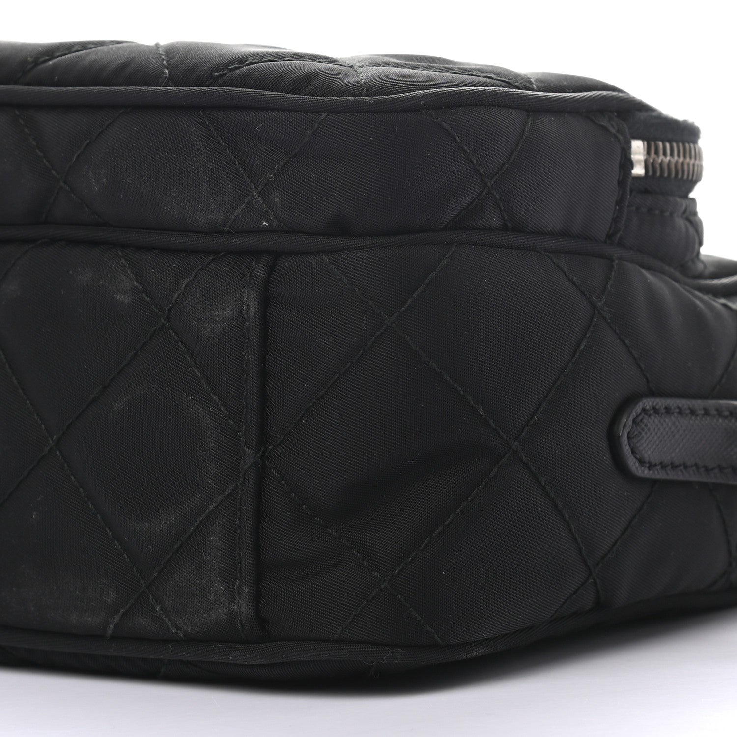 Prada Nylon Tessuto Impuntu Quilted Crossbody Bag Black 9 of 10